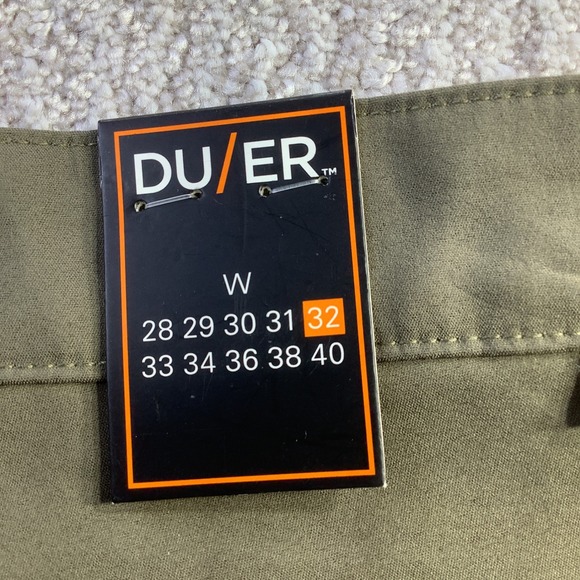 DU/ER Nustretch Shorts Thyme Green Technical Performance Mens Size 32 NWT - Picture 6 of 16